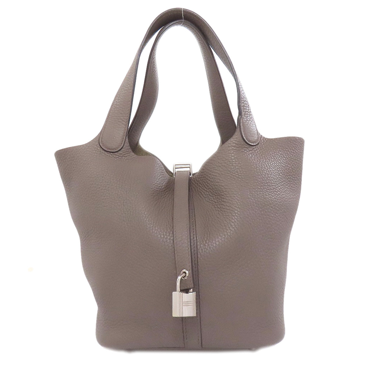 HERMES Picotin Lock MM Ethane SilverHardware Handbag Taurillon Clemence Ladies [Used]
