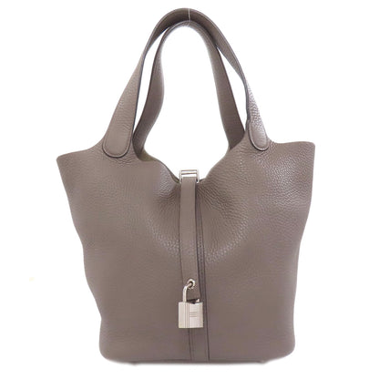 HERMES Picotin Lock MM Ethane SilverHardware Handbag Taurillon Clemence Ladies [Used]