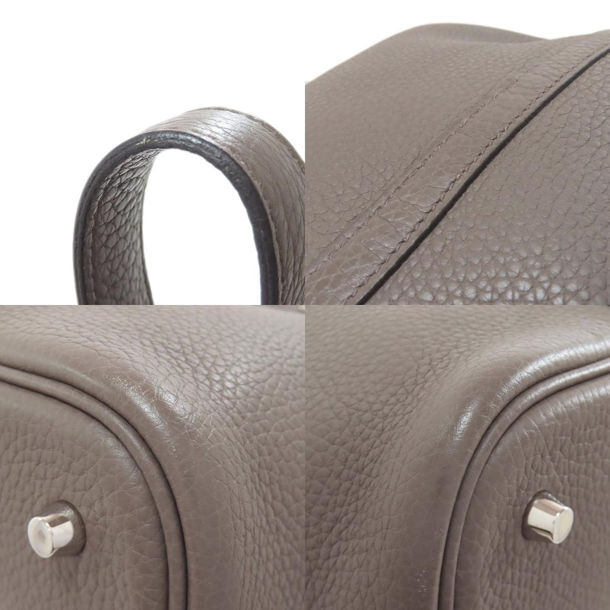 HERMES Picotin Lock MM Ethane SilverHardware Handbag Taurillon Clemence Ladies [Used]