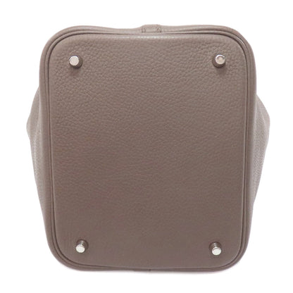 HERMES Picotin Lock MM Ethane SilverHardware Handbag Taurillon Clemence Ladies [Used]