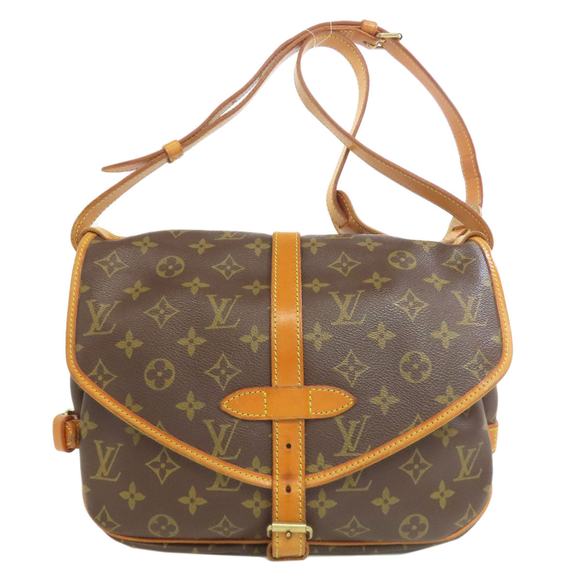 LOUIS VUITTON M40710 Saumur MM Shoulder Bag Monogram canvas Ladies [Used]