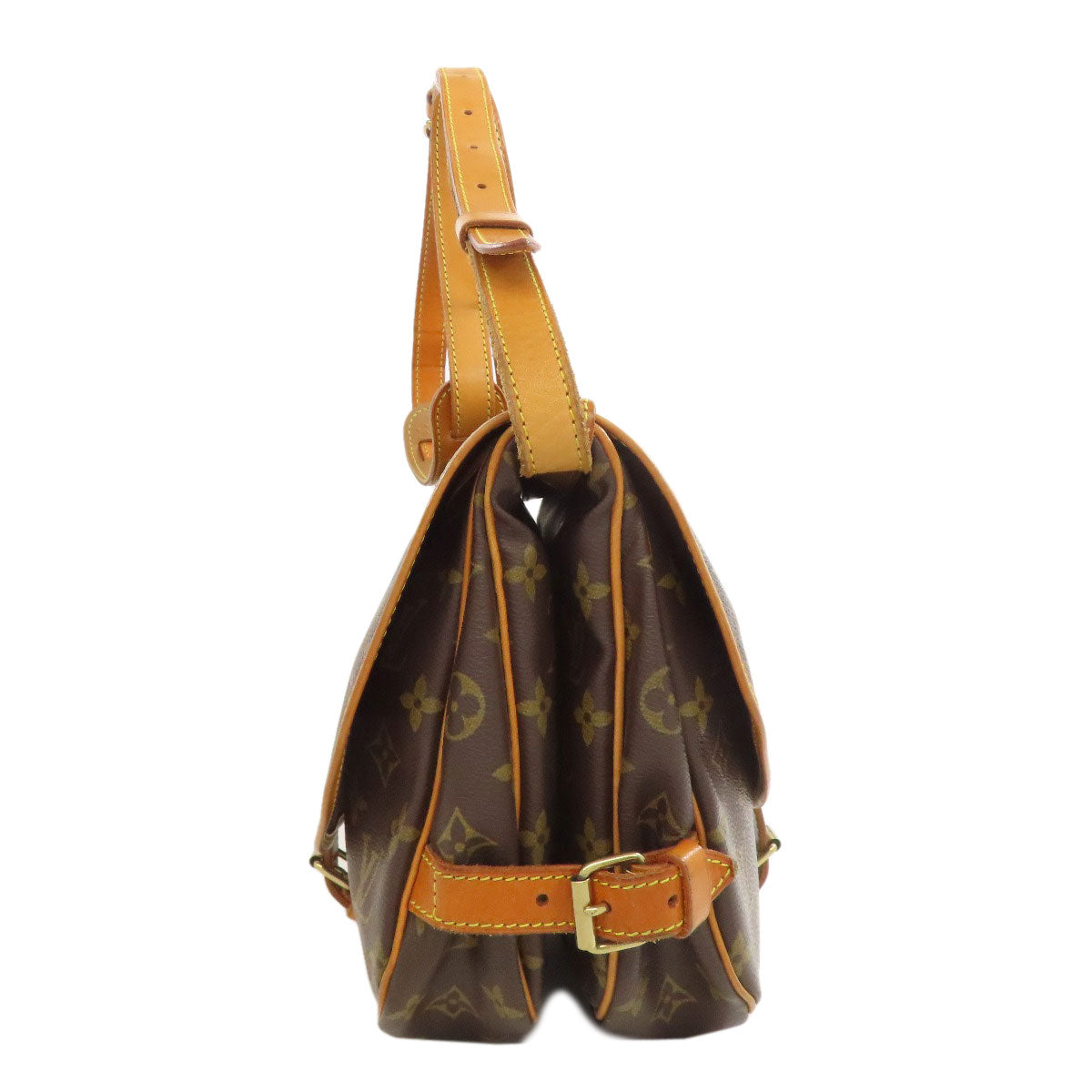 LOUIS VUITTON M40710 Saumur MM Shoulder Bag Monogram canvas Ladies [Used]