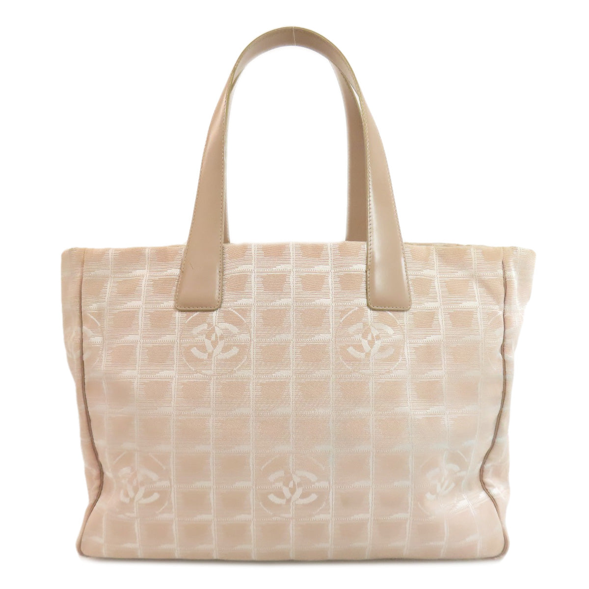 CHANEL New Travel Line MM Tote Bag Nylon jacquard Ladies [Used]