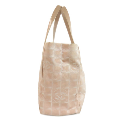 CHANEL New Travel Line MM Tote Bag Nylon jacquard Ladies [Used]
