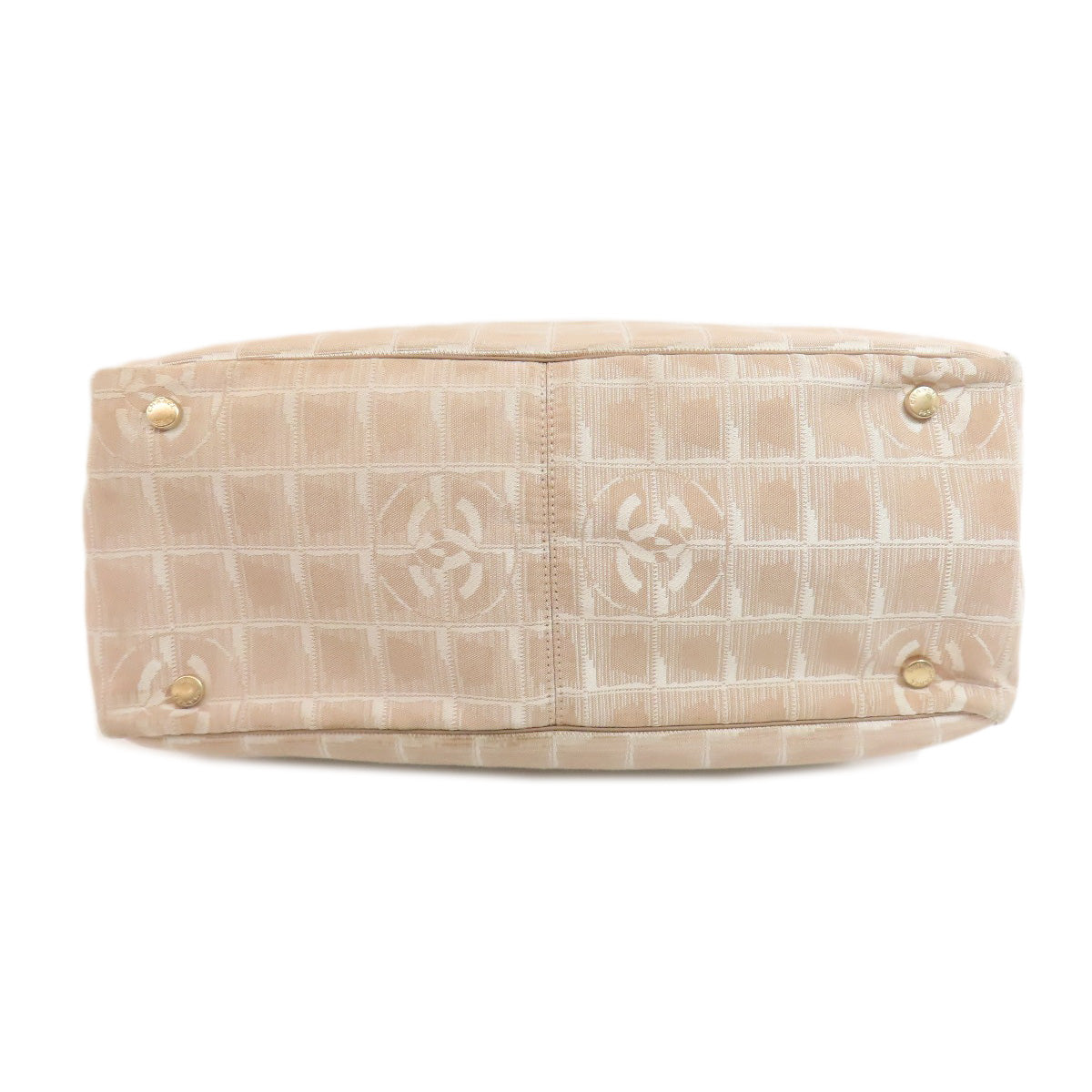 CHANEL New Travel Line MM Tote Bag Nylon jacquard Ladies [Used]