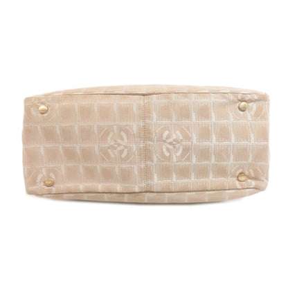 CHANEL New Travel Line MM Tote Bag Nylon jacquard Ladies [Used]