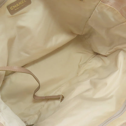 CHANEL New Travel Line MM Tote Bag Nylon jacquard Ladies [Used]