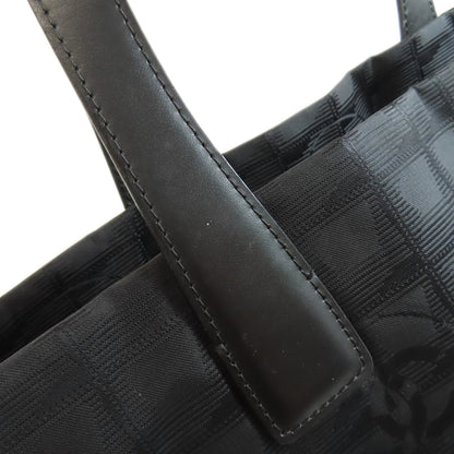 CHANEL New Travel Line MM Tote Bag Nylon jacquard Ladies [Used]