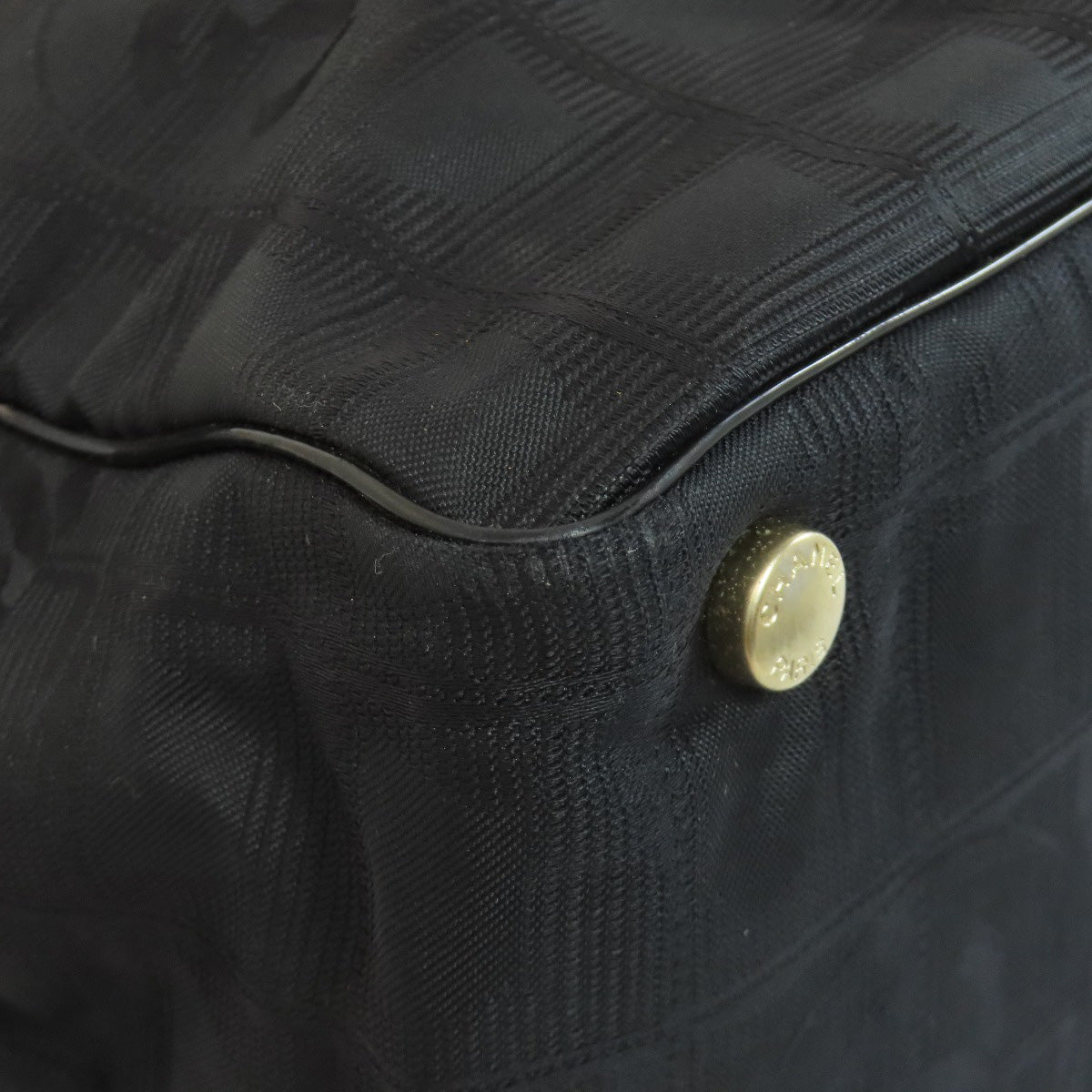 CHANEL New Travel Line MM Tote Bag Nylon jacquard Ladies [Used]