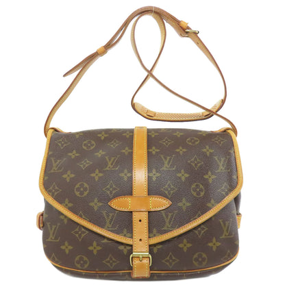 LOUIS VUITTON M40710 Saumur MM Shoulder Bag Monogram canvas Ladies [Used]