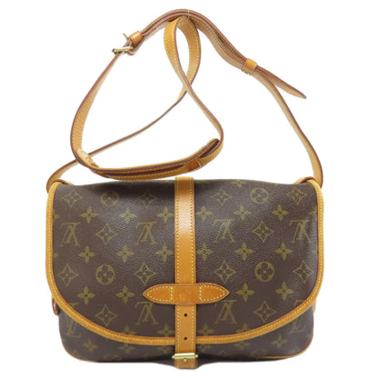 LOUIS VUITTON M40710 Saumur MM Shoulder Bag Monogram canvas Ladies [Used]
