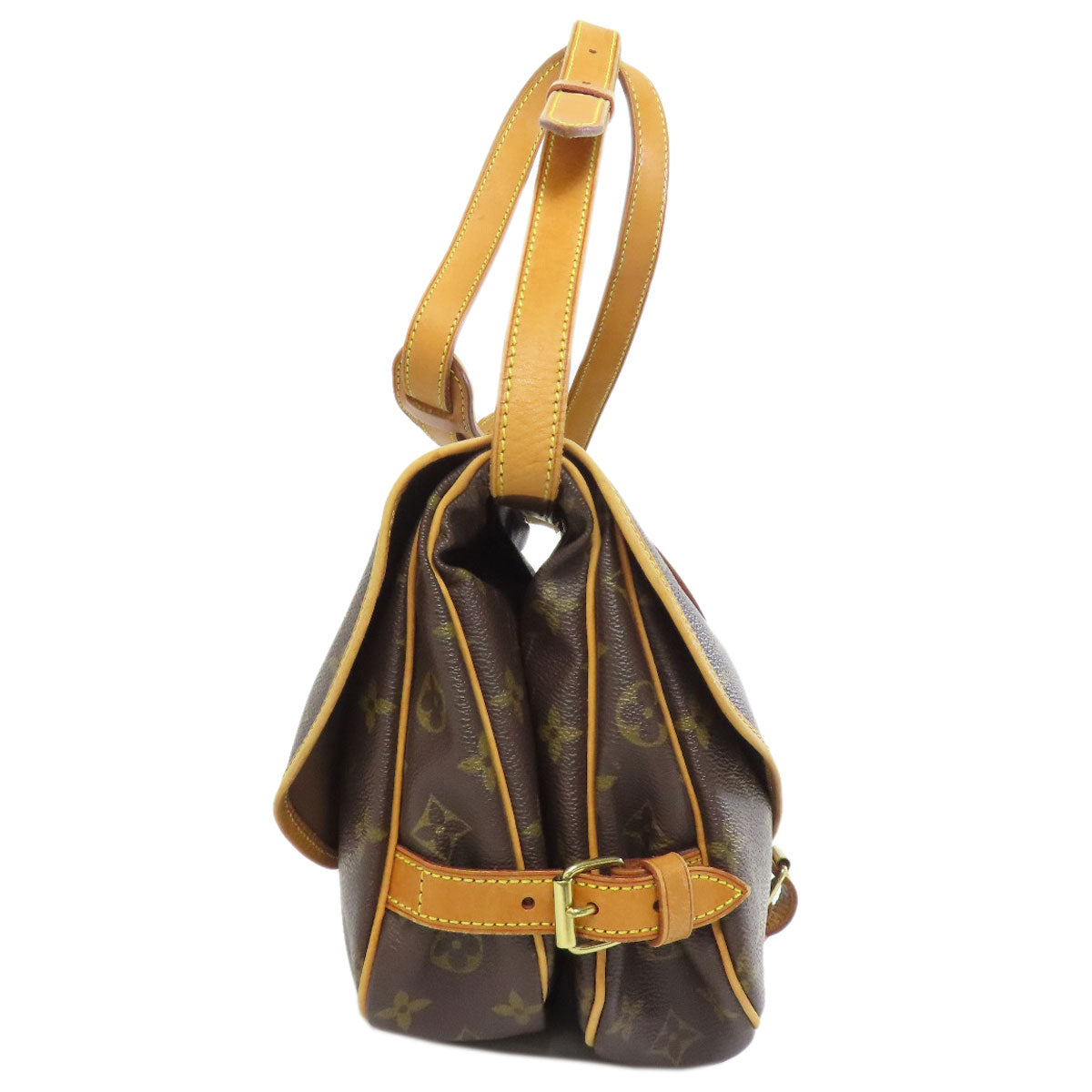 LOUIS VUITTON M40710 Saumur MM Shoulder Bag Monogram canvas Ladies [Used]