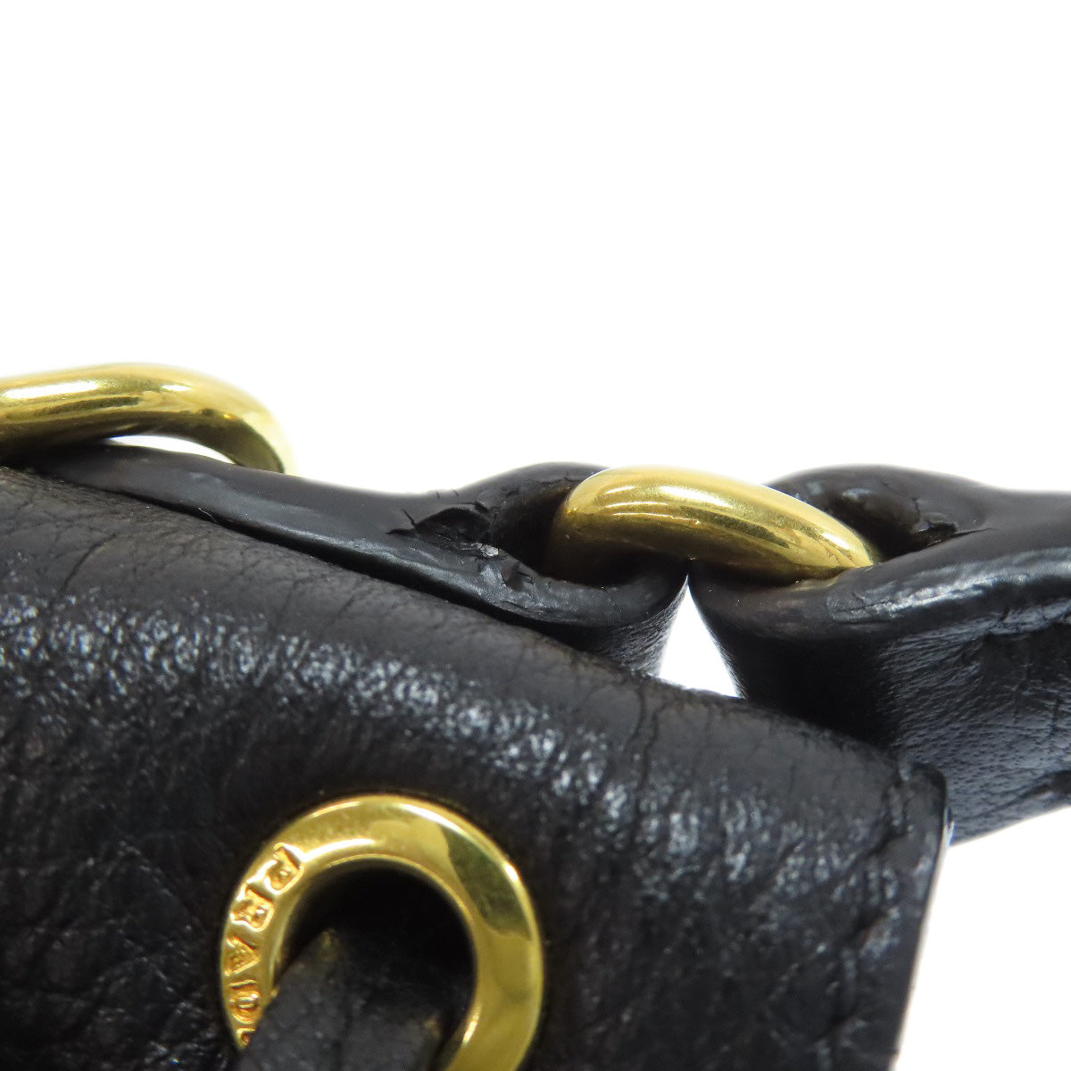 PRADA 1BE018 Vitterodino Shoulder Bag Leather Ladies [Used]