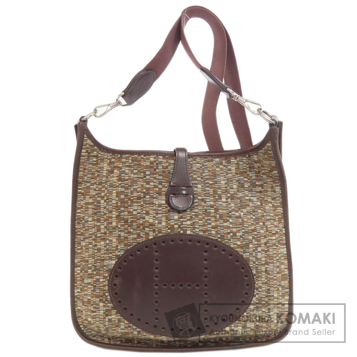 HERMES EvelynePM SilverHardware Shoulder Bag Vibrato Ladies [Used]