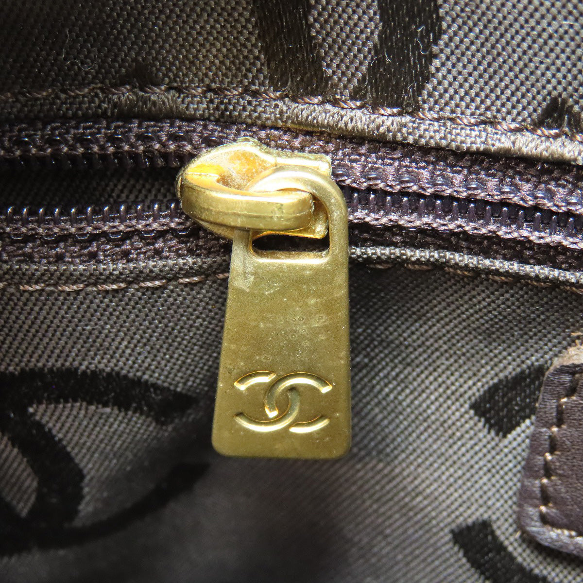 CHANEL COCO Mark Wild Stitch GoldHardware Handbag Calf Ladies [Used]