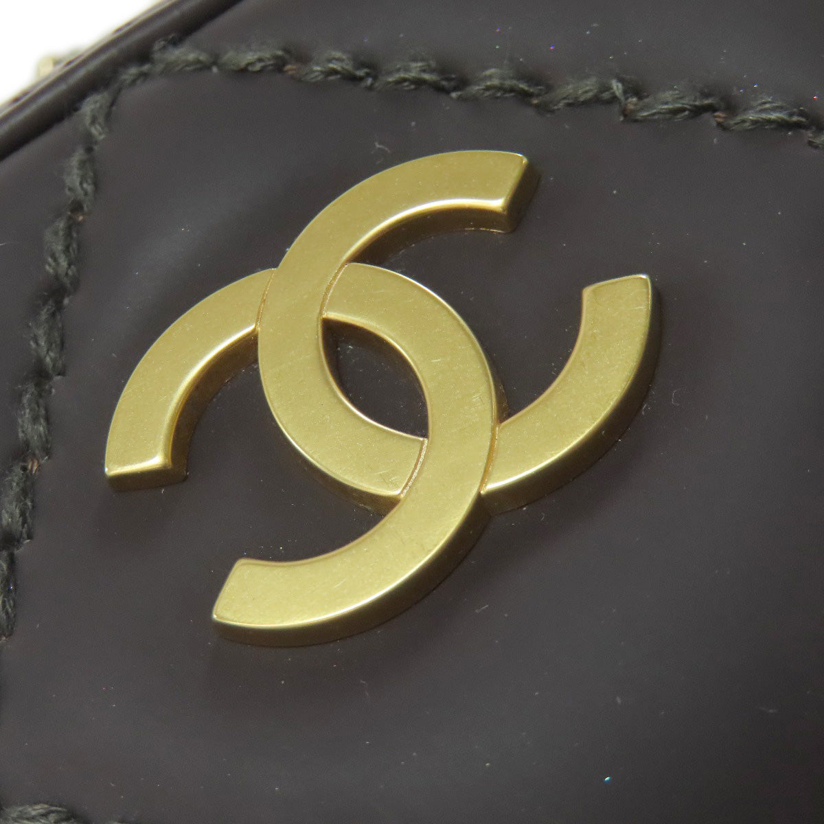 CHANEL COCO Mark Wild Stitch GoldHardware Handbag Calf Ladies [Used]