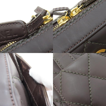 CHANEL COCO Mark Wild Stitch GoldHardware Handbag Calf Ladies [Used]