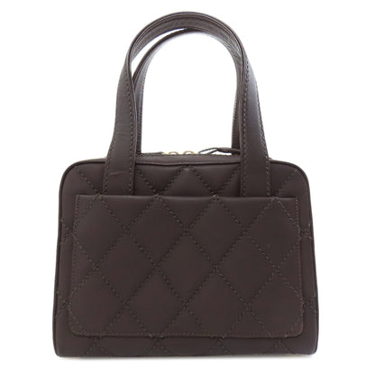 CHANEL COCO Mark Wild Stitch GoldHardware Handbag Calf Ladies [Used]