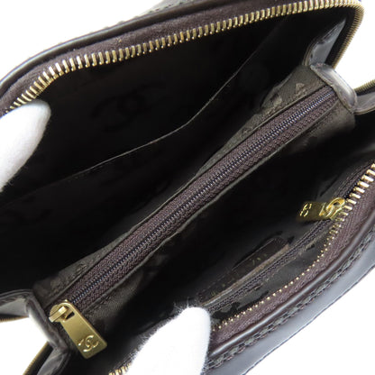 CHANEL COCO Mark Wild Stitch GoldHardware Handbag Calf Ladies [Used]