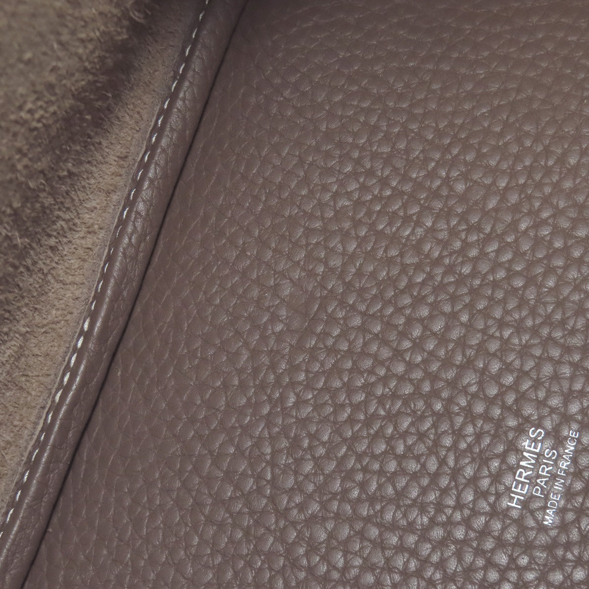 HERMES Picotin Lock MM Etoupe SilverHardware Handbag Taurillon Clemence Ladies [Used]