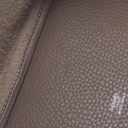 HERMES Picotin Lock MM Etoupe SilverHardware Handbag Taurillon Clemence Ladies [Used]