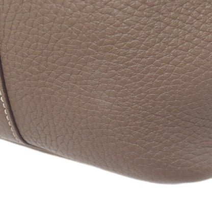 HERMES Picotin Lock MM Etoupe SilverHardware Handbag Taurillon Clemence Ladies [Used]