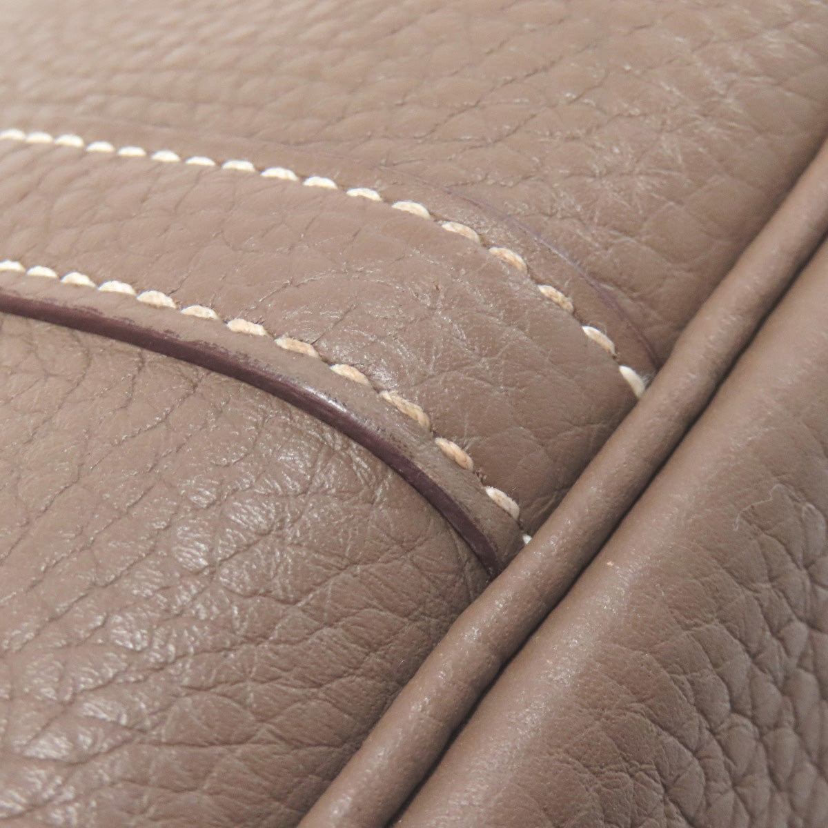 HERMES Picotin Lock MM Etoupe SilverHardware Handbag Taurillon Clemence Ladies [Used]