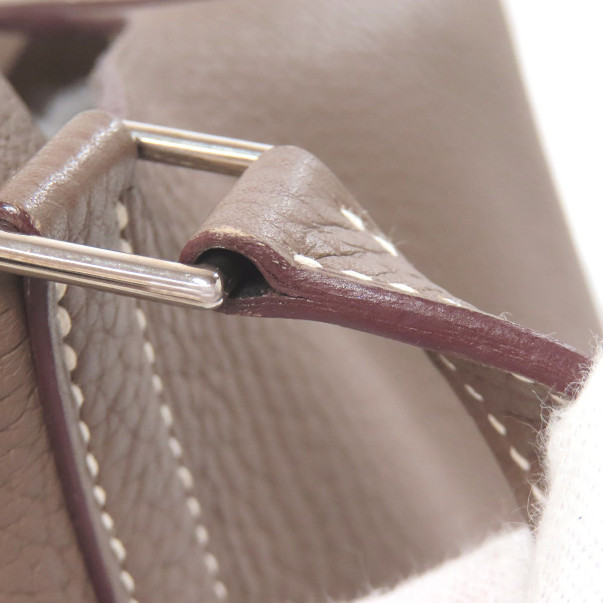 HERMES Picotin Lock MM Etoupe SilverHardware Handbag Taurillon Clemence Ladies [Used]