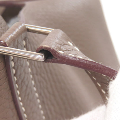 HERMES Picotin Lock MM Etoupe SilverHardware Handbag Taurillon Clemence Ladies [Used]