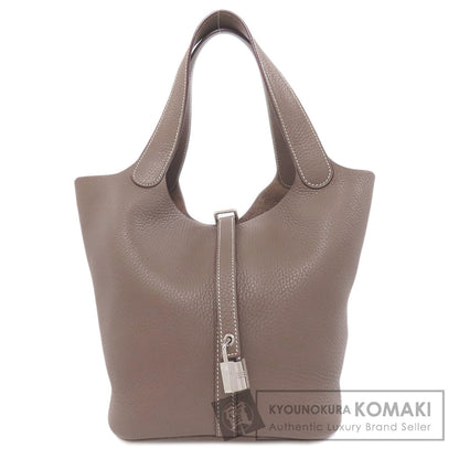 HERMES Picotin Lock MM Etoupe SilverHardware Handbag Taurillon Clemence Ladies [Used]
