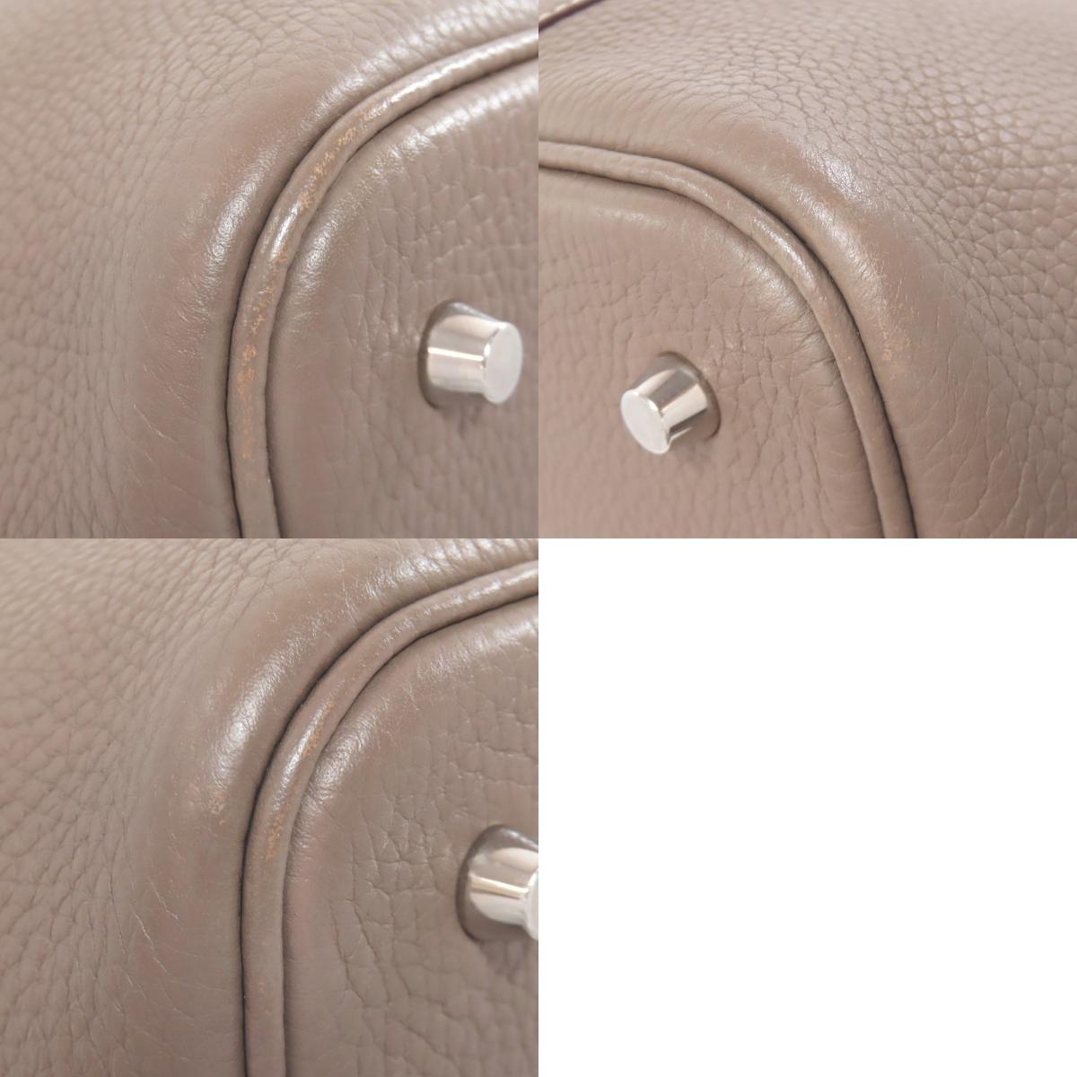 HERMES Picotin Lock MM Etoupe SilverHardware Handbag Taurillon Clemence Ladies [Used]