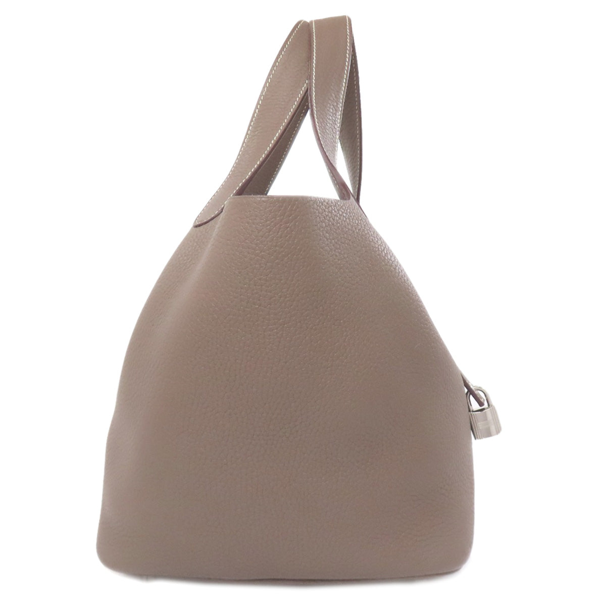 HERMES Picotin Lock MM Etoupe SilverHardware Handbag Taurillon Clemence Ladies [Used]