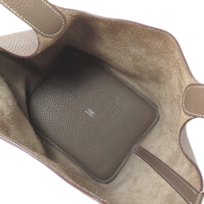 HERMES Picotin Lock MM Etoupe SilverHardware Handbag Taurillon Clemence Ladies [Used]