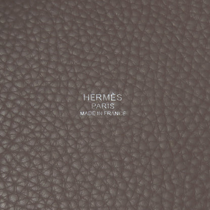 HERMES Picotin Lock MM Etoupe SilverHardware Handbag Taurillon Clemence Ladies [Used]