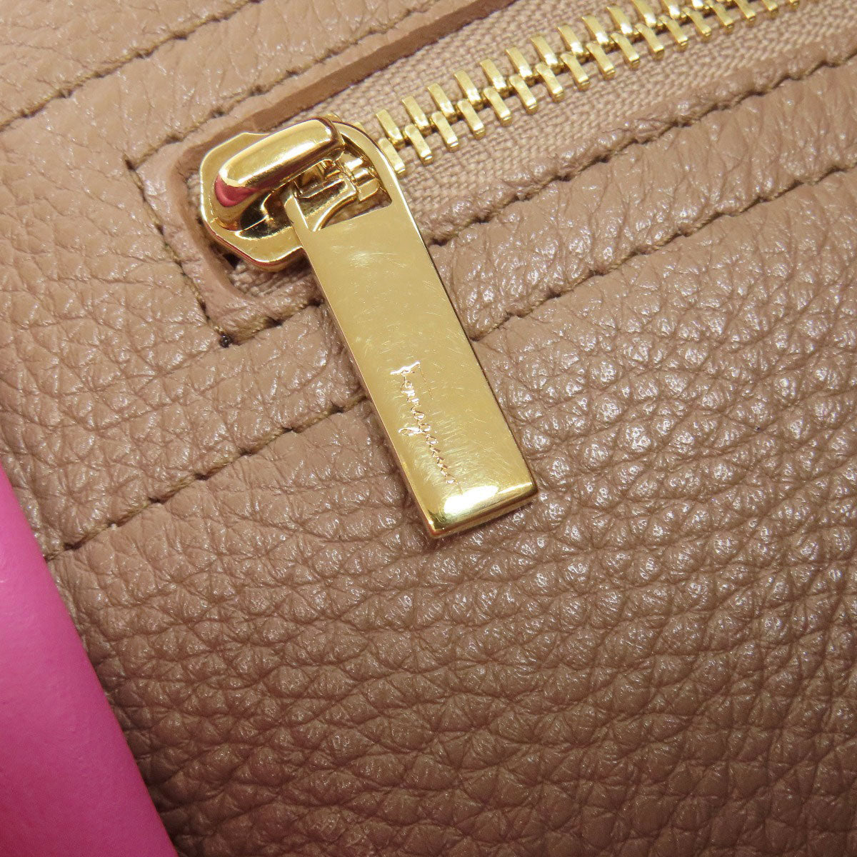 Salvatore Ferragamo Amy GanciniHardware Tote Bag Leather Ladies [Used]