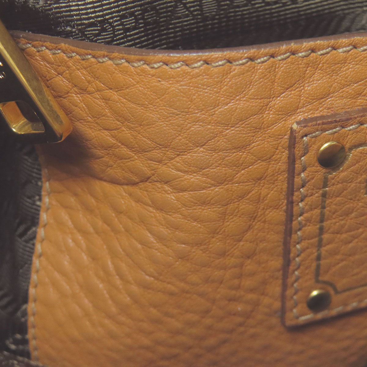 PRADA 2WAY Handbag Calf Ladies [Used]