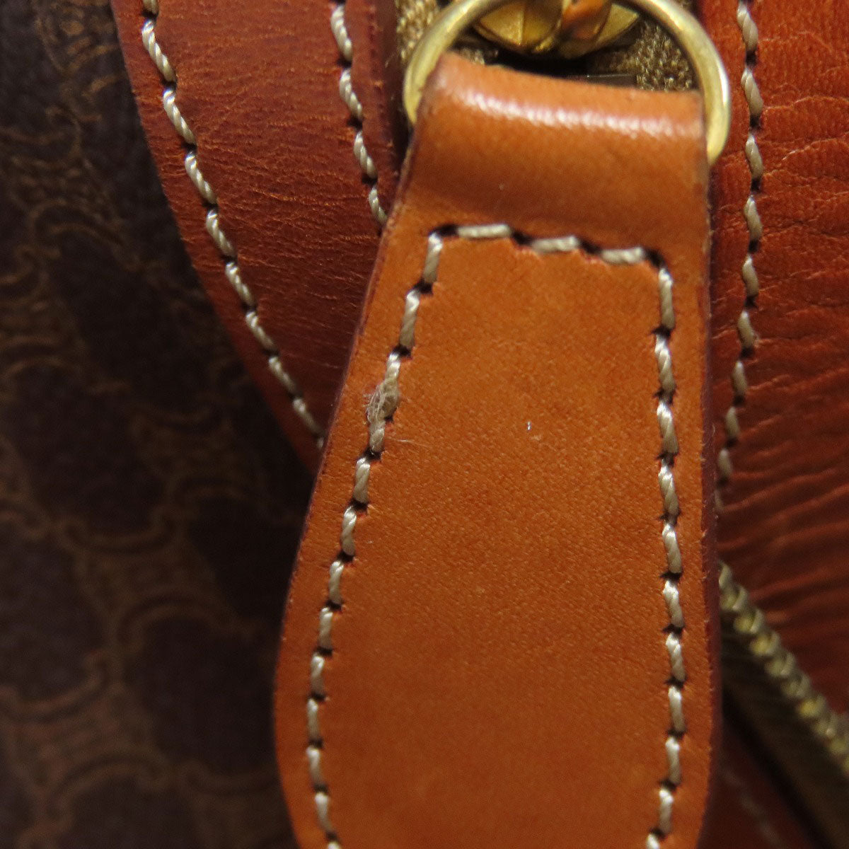 CELINE Macadam pattern Boston bag PVC Ladies [Used]