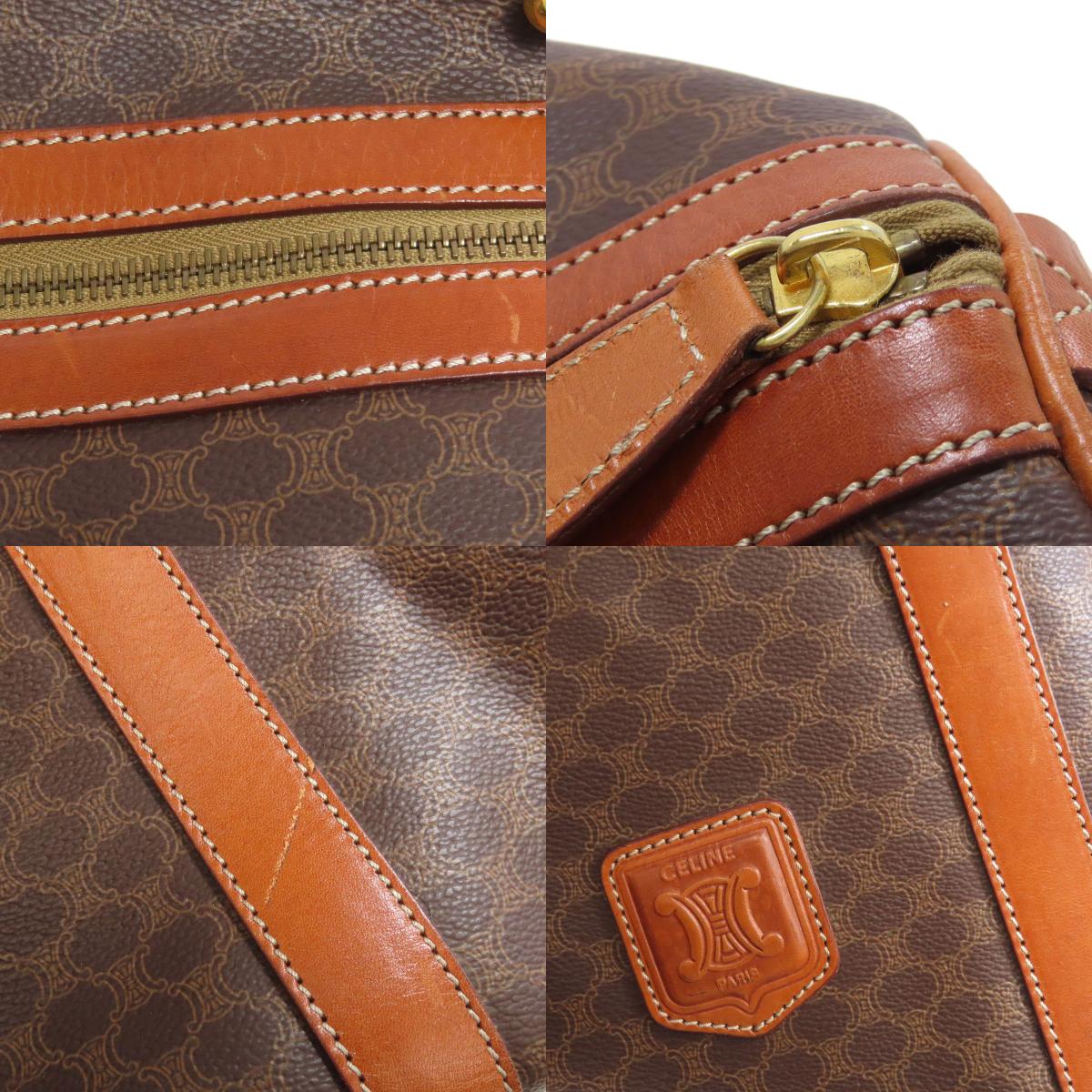 CELINE Macadam pattern Boston bag PVC Ladies [Used]