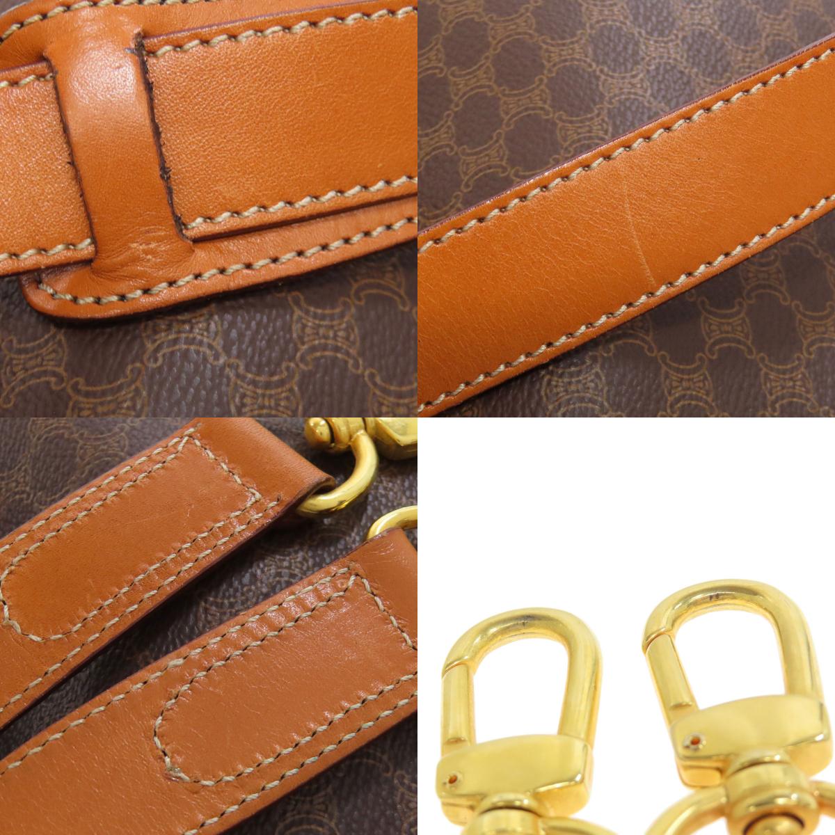 CELINE Macadam pattern Boston bag PVC Ladies [Used]