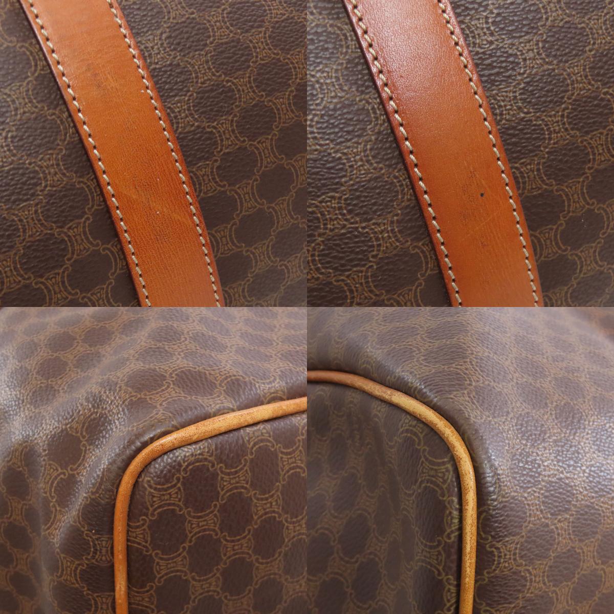 CELINE Macadam pattern Boston bag PVC Ladies [Used]