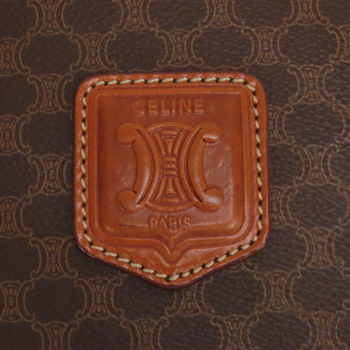 CELINE Macadam pattern Boston bag PVC Ladies [Used]