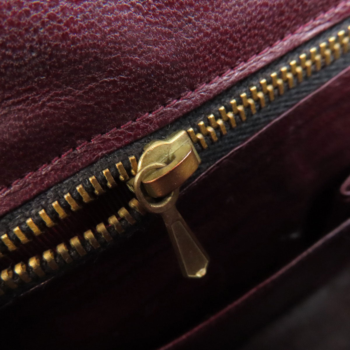 CHANEL ChainShoulder Bias Stitch GoldHardware Shoulder Bag Lambskin Ladies [Used]