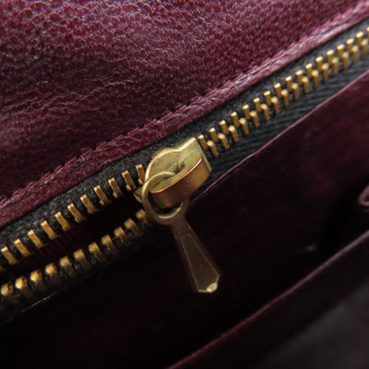 CHANEL ChainShoulder Bias Stitch GoldHardware Shoulder Bag Lambskin Ladies [Used]