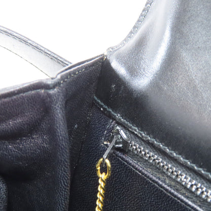 CELINE logo Shoulder Bag Leather Ladies [Used]