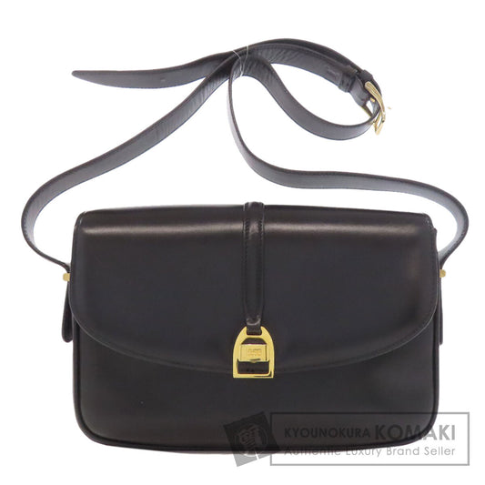 CELINE logo Shoulder Bag Leather Ladies [Used]