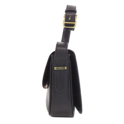 CELINE logo Shoulder Bag Leather Ladies [Used]