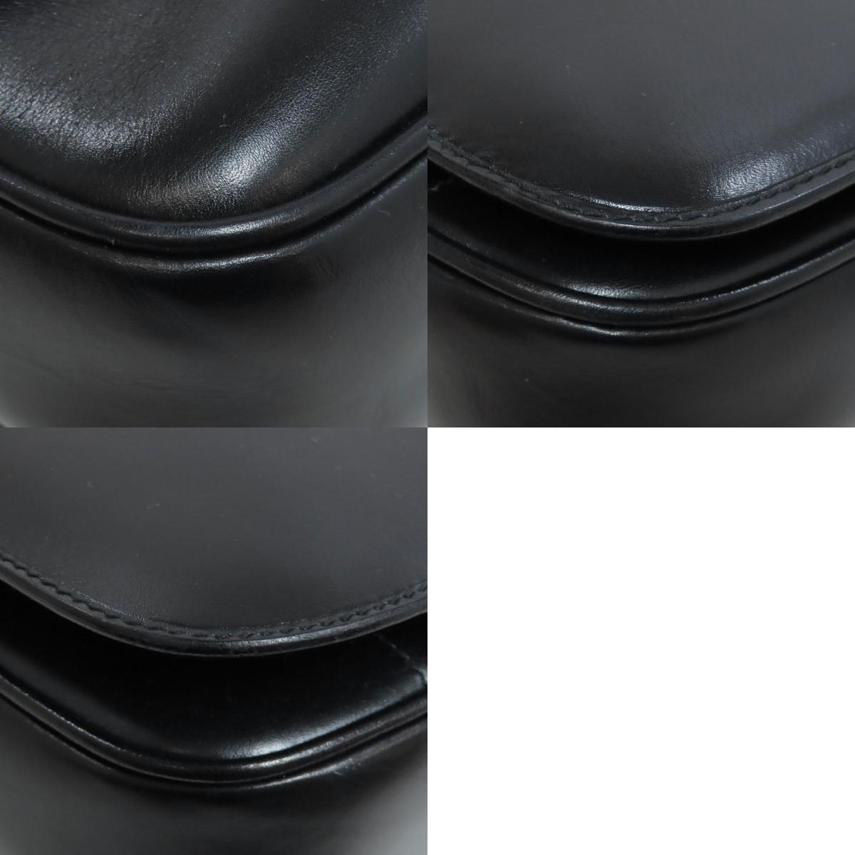 CELINE logo Shoulder Bag Leather Ladies [Used]