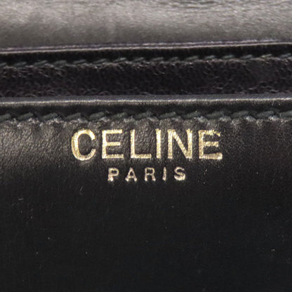 CELINE logo Shoulder Bag Leather Ladies [Used]