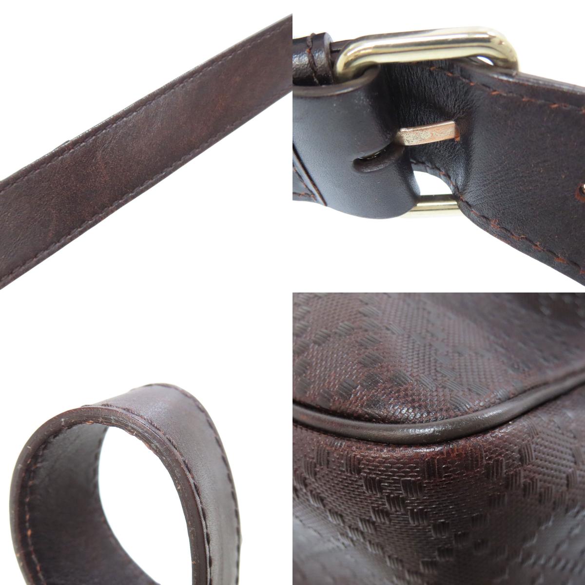 GUCCI 223665 Diamante Shoulder Bag Leather Ladies [Used]