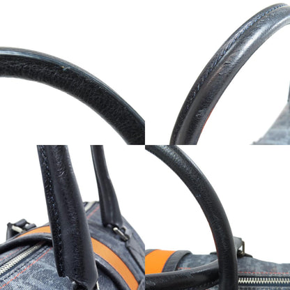 CHRISTIAN DIOR Trotter pattern Handbag Canvas LeatherLadies [Used]